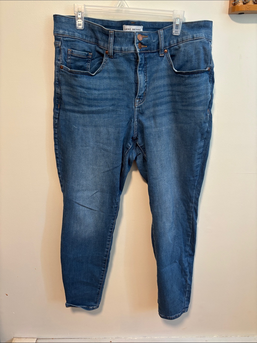 Lane Bryant Medium Blue High-Rise Skinny Jeggings